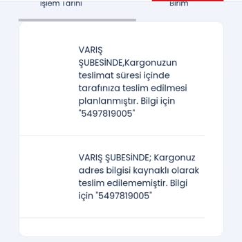 Aras Kargo Mersin Pozcu Şubesi Sorumsuzluğu