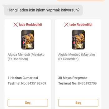 Trendyol GO Yemek Siparişim Eksik Geldi.