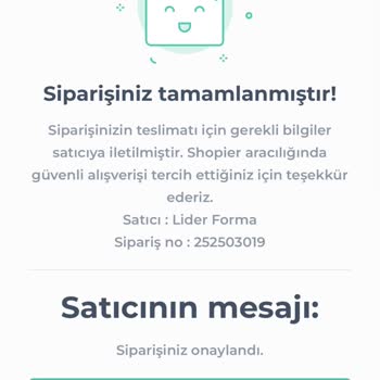 Lider Forma Shopier Muhatap Yok