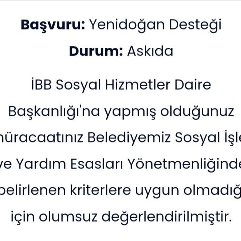 İBB - İstanbul Büyükşehir Belediyesi Yeni Doğan Destek Paketi!