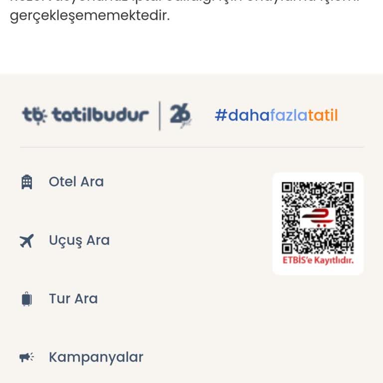 Tatilbudur.com Hayal Kırıklığı