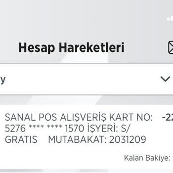 Gratis Siparişi Gözükmüyor Ve Fazla Para Çekimi