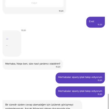 Getir Yemek Uygulaması Adres Değişikliği Ve Sipariş İptali Yapılmaması