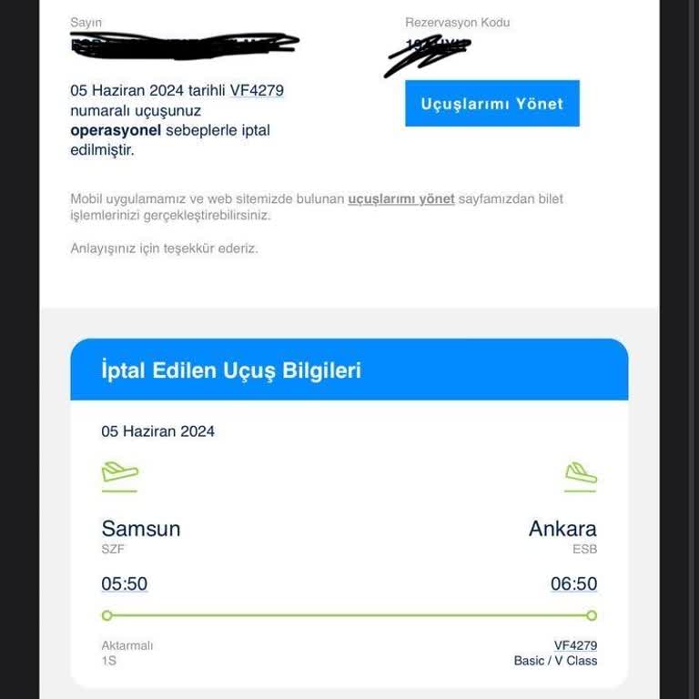 AJet (Anadolu Jet) İptal Edilen Uçuş Ve Müşteri Hizmetleri Sorunu
