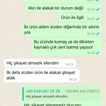 Sahrakalyoncuu (Instagram) Değişim Sorunları Ve Müşteri Hizmetleriyle İlgili Şikayet