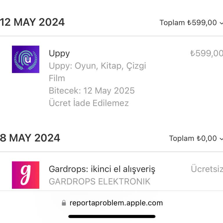 Apple Alınan Uygulamanın İadesi Sorunu