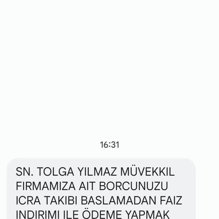 Metka Hukuk (SMS) Yanlış İcra Bildirimi Hakkında Acil İnceleme Talebi