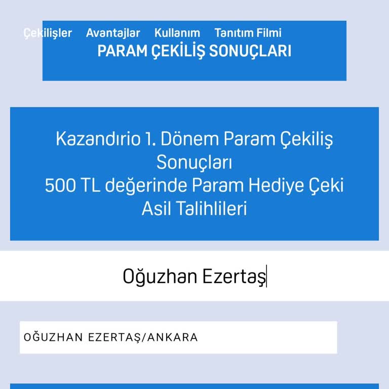 Pepsi Kazandirio Çekilişini Kazanmış Gözüküyorum Ama Hala Verilmedi