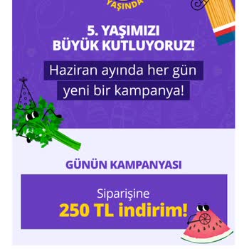 Getir 5. Yıla Özel 250 TL İndirim Aldatmacası