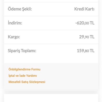 Yataş Bedding Nevresim Göndermedi