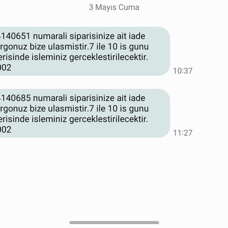 Sefamerve Ürün İadesinin Parasını Geri Alamadım