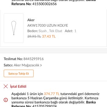 Trendyol İptal Mağduriyeti--şikayet Kaydı