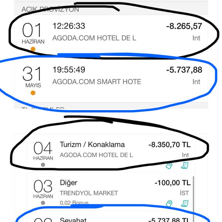 Agoda.com Çift Ödeme Alınması