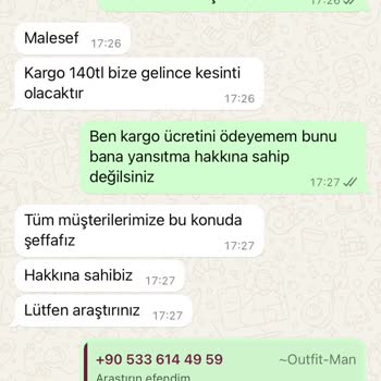 Outfit-Man Firmasının Sorumsuzluğu