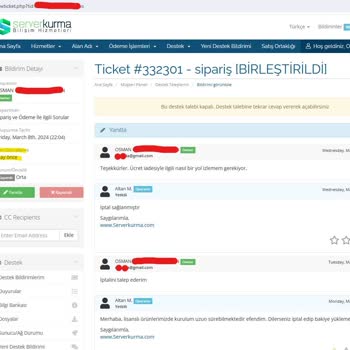 Www.serverkurma.com 'a Para Ödedim Ürün Alamadım