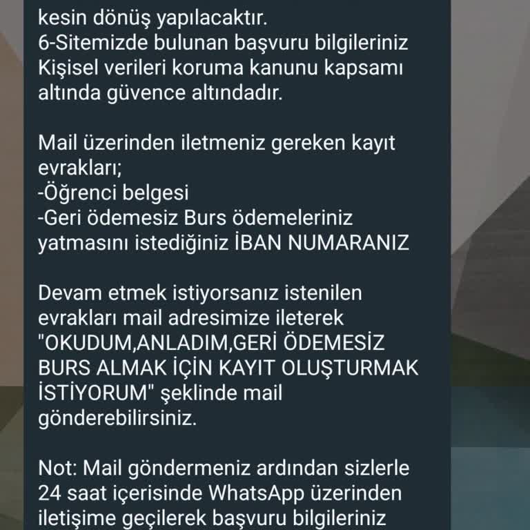 Şaban Cengiz Vakfı (Burs Başvuru) Vakıf İletişim Şikayeti
