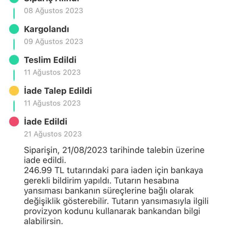 Dolap Geri İade Yapılmadı