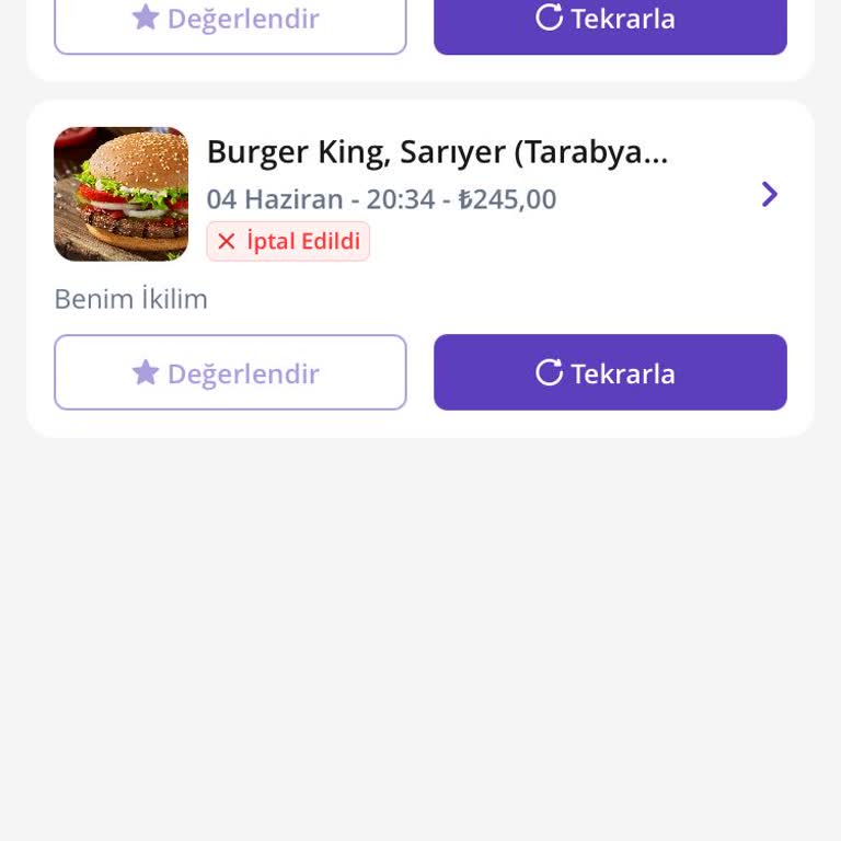 Getir Yemek Siparişinde Yaşanan İletişim Sorunu Ve İade Problemi
