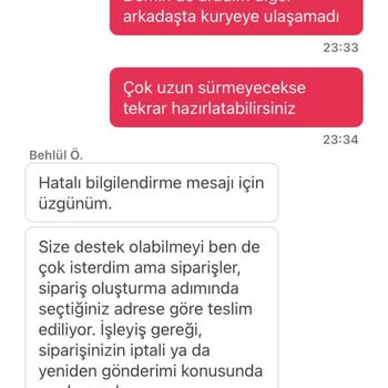 Yemeksepeti Gelmeyen Siparişte 1 Saat Boyunca Kuryeye Ulaşamadı