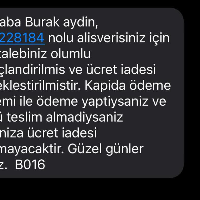 Boyner Ücret İadesi Alamıyorum