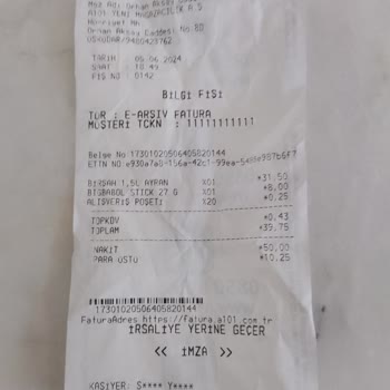 Birşah A•101'den Aldığım Ayran Bozuk Çıktı, Zararımın Karşılanmasını İstiyorum