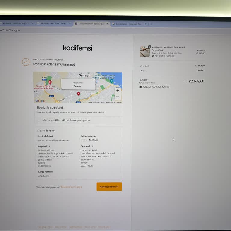 Kadifemsitr.com Sipariş Verip Bilgi Alamamak Ödemesini Yaptım