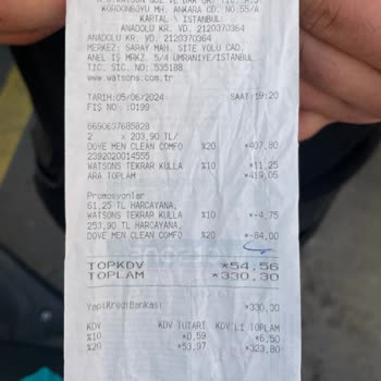 Watsons İndirimsiz Geçirilen Ürün