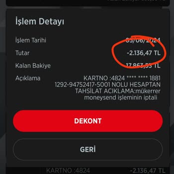 Ziraat Bankası Ziraat Moneysend Hesabından İzinsiz Çekilen Para