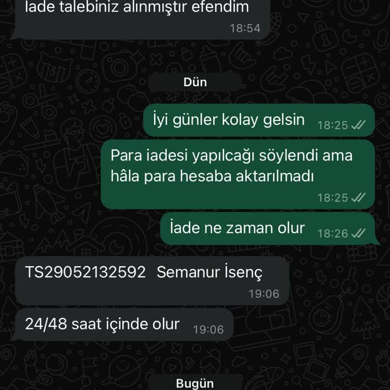 Modamerve Ürün İade Ücreti Göndermediler