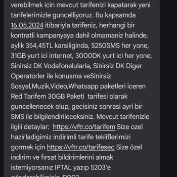 Vodafone Faturam 170 Tl Den 660 Tl Oldu