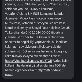 Vodafone Faturam 170 Tl Den 660 Tl Oldu