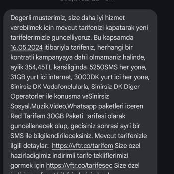 Vodafone Faturam 170 Tl Den 660 Tl Oldu