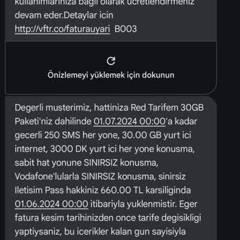 Vodafone Faturam 170 Tl Den 660 Tl Oldu
