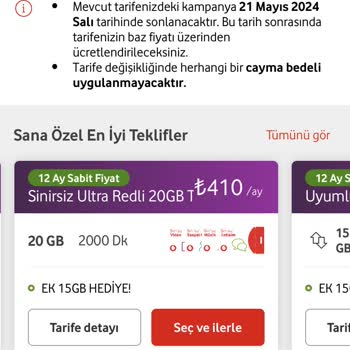 Vodafone Fahiş Fiyatlar İle Kafasına Göre Zam Yapıyor