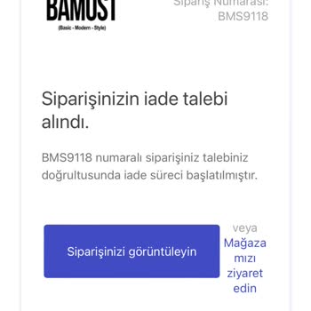 Bamost.com Sipariş İptal Para İadesi 23 Gündür Tarafıma İletmedi