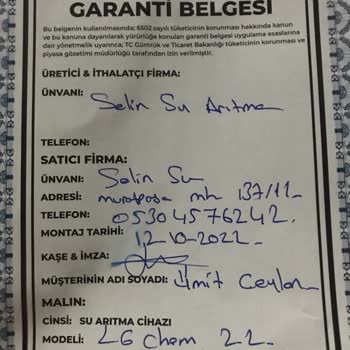 LG Su Arıtma Cihazına Bayisi Sahip Çıkmıyor!