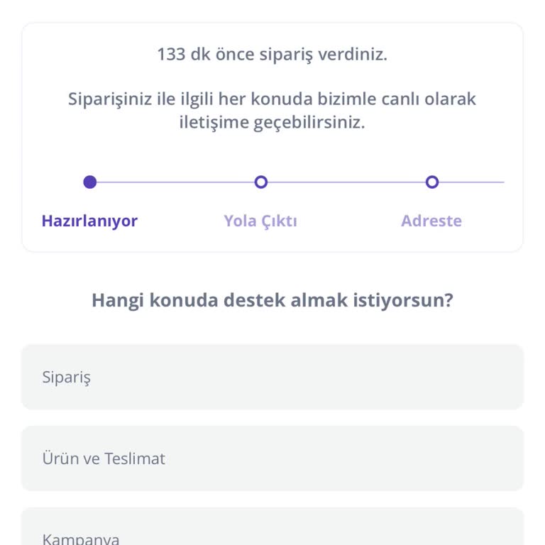 Getir 133 Dakika Gelmeyen Sipariş