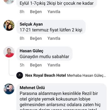 Kaporacı Otel Nex Royal Beach Hotel Maximum Otel