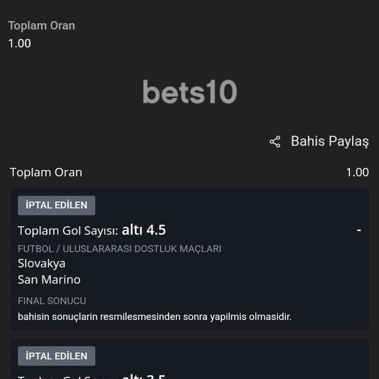 Bets10 Kazanan Kuponum Haksız Yere İptal Edildi