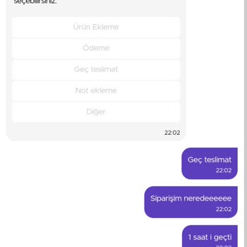 Getir Sipariş Getirmeme Sorunu