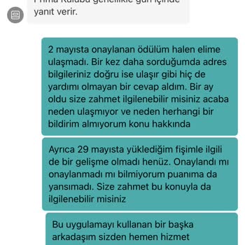 Prima Kulübü Uygulamasının İlgisizliği