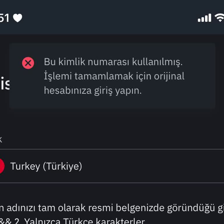 Binance T. C. Başka Hesaba Kayıtlı