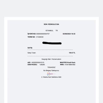 Şok Market Fazladan Ödeme Aldı Ve Paramı İade Etmiyor!