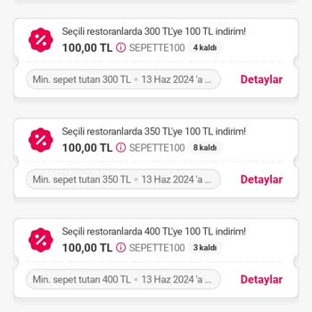 Yemeksepeti Uygulamasının Kuponu Silmesi