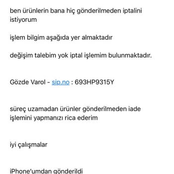 Akbank Sipariş İptali Yapılamıyor