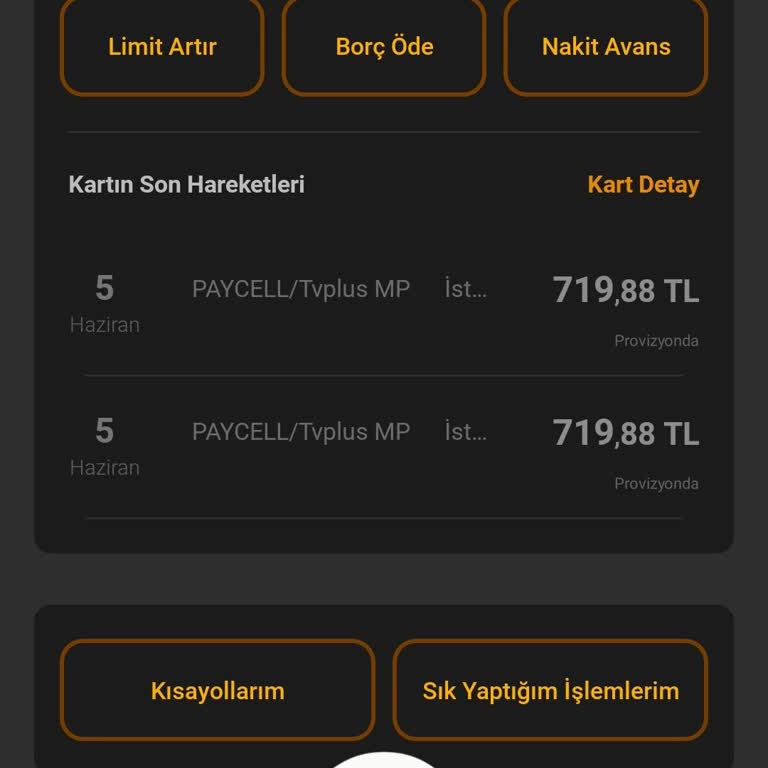 Turkcell TV+ TV+Plus Bilgim Dışında Kredi Kartımdan 2 Kez 719,88₺ Para Çekti.