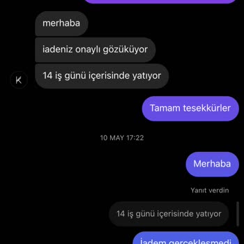 KIRAC (kiraconline.co) Para İadesi Yapılmadı