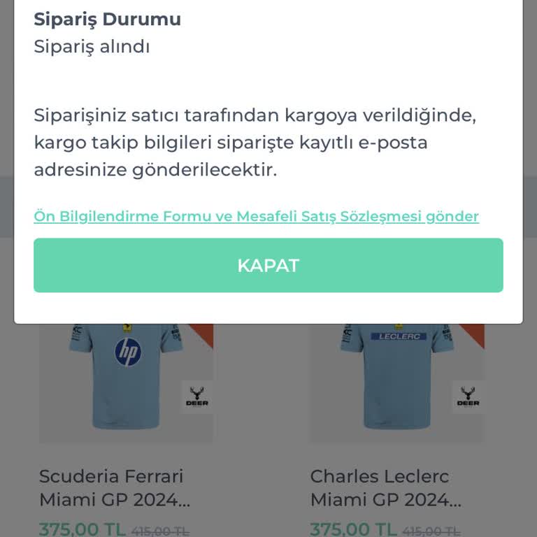 Deer Wear Sipariş Kargoya Verilmedi