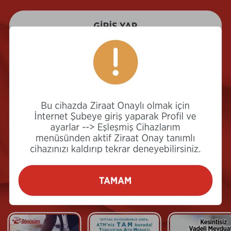 Ziraat Bankası Ziraat Hesabıma Giremiyorum