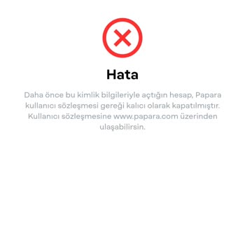 Papara Hesap Aktifleştirme İçin Destek Alamıyorum